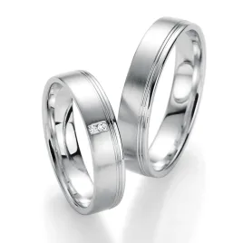 Snubní prsteny bílé zlato 585 přírodní diamant 0.045 ct SP-10130