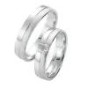 Snubní prsteny bílé zlato 585 přírodní diamant 0.015 ct SP-10050