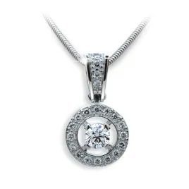 Dámský přívěsek přírodní diamant 0.393 ct G/SI DF1978