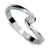 Dámský prsten bílé zlato 585/1000 přírodní diamant 0.070 ct G/SI DF1934