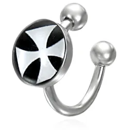Pánský piercing ocel podkova GBDS041
