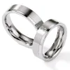 Snubní prsteny ocel přírodní diamant 0.045 ct ST127