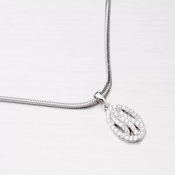 Stříbrný rhodiovaný přívěsek AP499