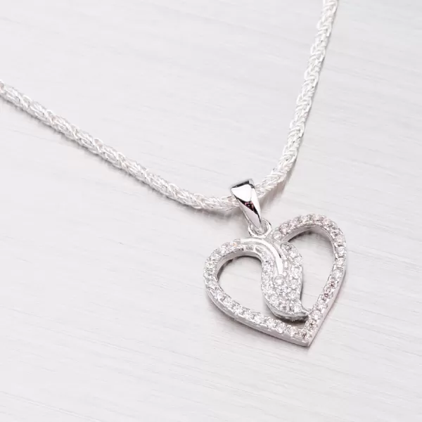 Stříbrný přívěsek se zirkony PXX02130695