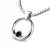 Dámský přívěsek žluté zlato 585/1000 přívěšek140023-ZIR-Black 140023-B-ZIR-Black