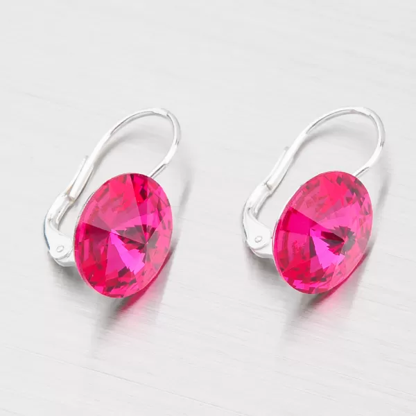 Dámský přívěsek stříbro 925 krystaly 12 mm D113ČV-JK