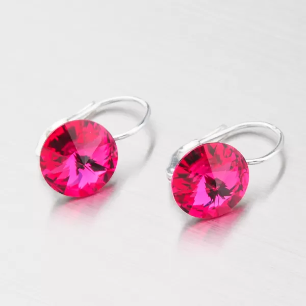 Dámský přívěsek stříbro 925 krystaly 10 mm D119ČV-JK