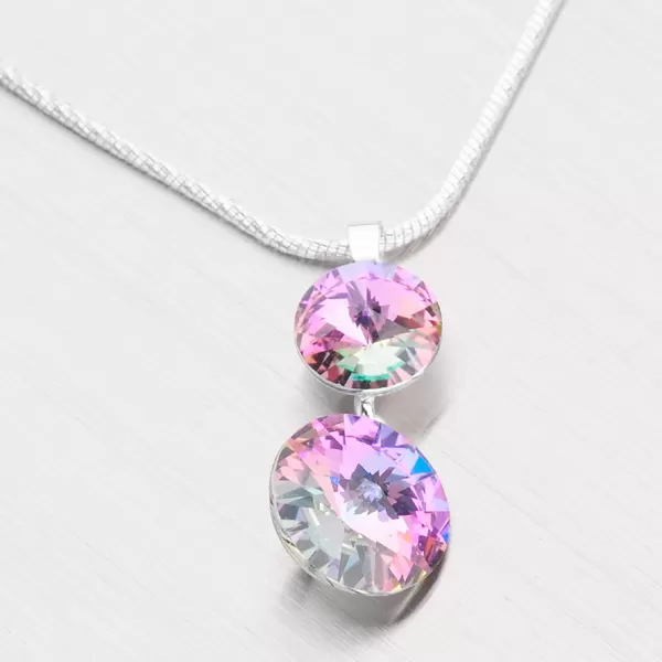 Přívěsek stříbrný s krystaly D139PR-JK