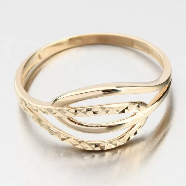 Dámský prsten žluté zlato 585 11R-362