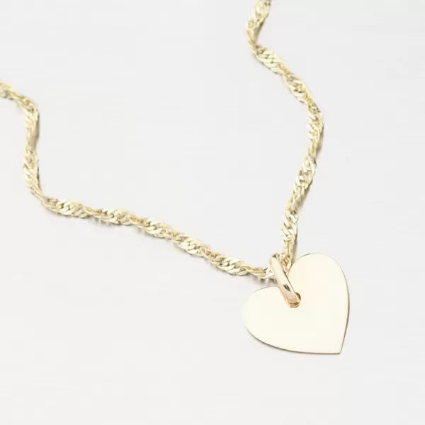 Zlatý přívěsek srdce GCA13-005
