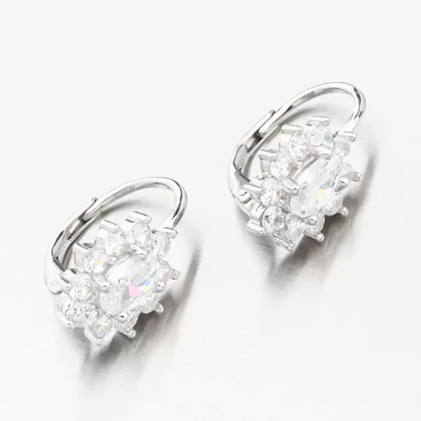 Stříbrné náušnice se zirkony PKL-2201