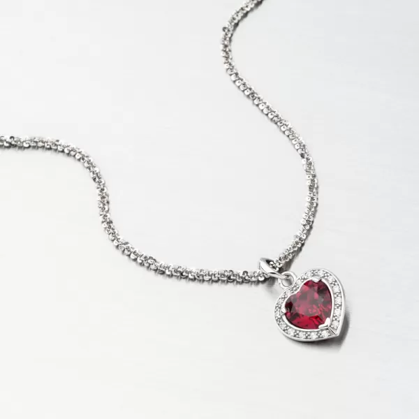 Zlatý přívěsek s rubínem a zirkony 53GZ-1810-BČB