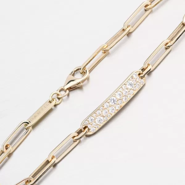 Dámský náramek žluté zlato 585 zirkon DZF5765-ZL-ZIR