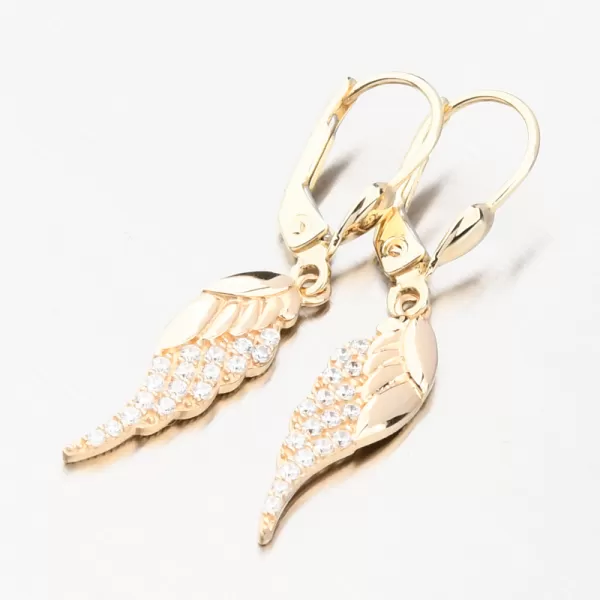 Náušnice andělská křídla zlato 585 GCA12-001