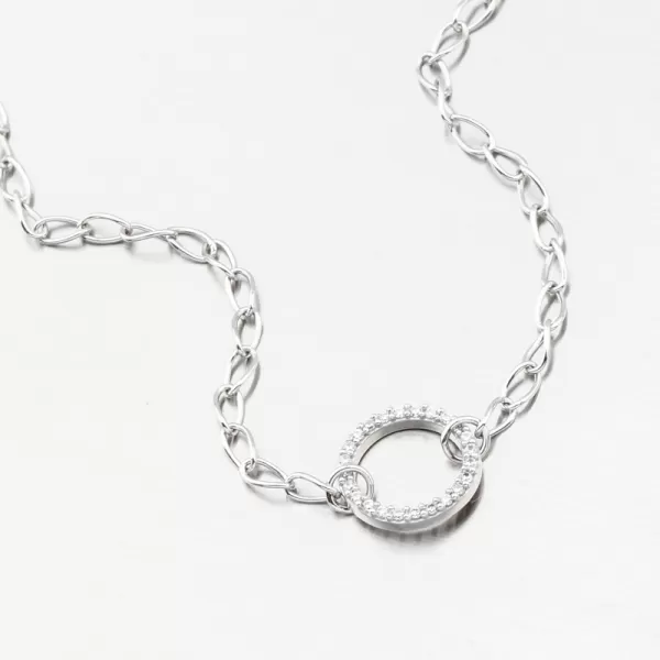 Dámský náramek zirkony bílé zlato DZF5728-B-ZIR