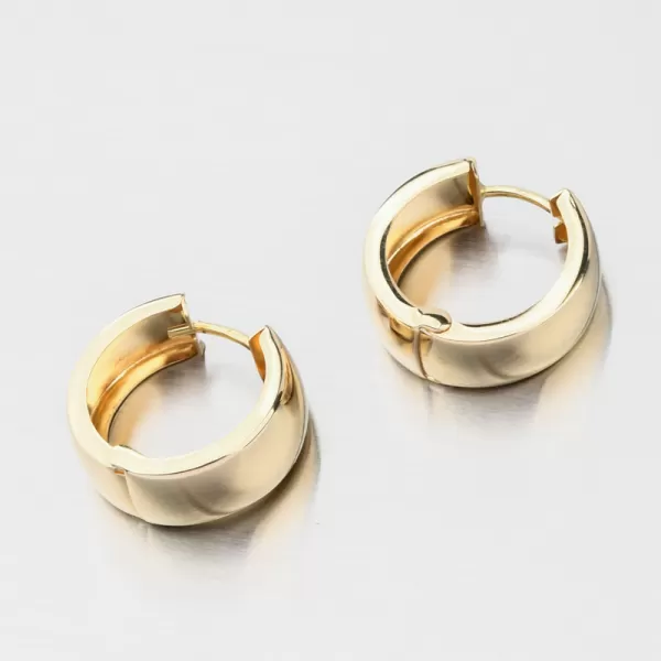 Oboustranné zlaté kruhy PKL22-045