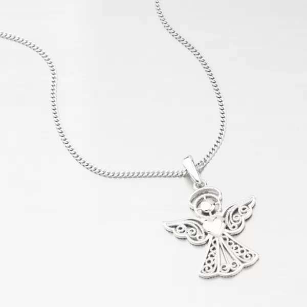 Přívěsek z bílého zlata anděl GCA13-021