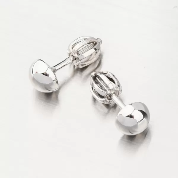 Náušnice z bílého zlata pecky 52GZ-5006-B-SR