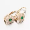Zlaté náušnice se smaragdem 143P-122188