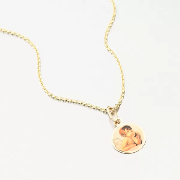 Přívěsek žluté zlato 585 andělíčkem 13-105A