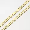 Stříbrný zlacený řetízek Pancer CHRS-08-180-FLAT-CONC-AU