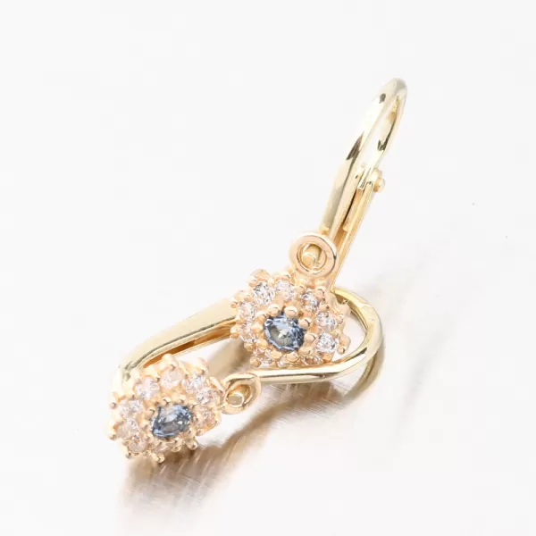 Zlaté náušnice se zirkony 52DN-2749ZMB