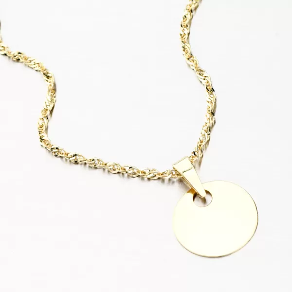 Zlatý kulatý přívěsek 322P-130040