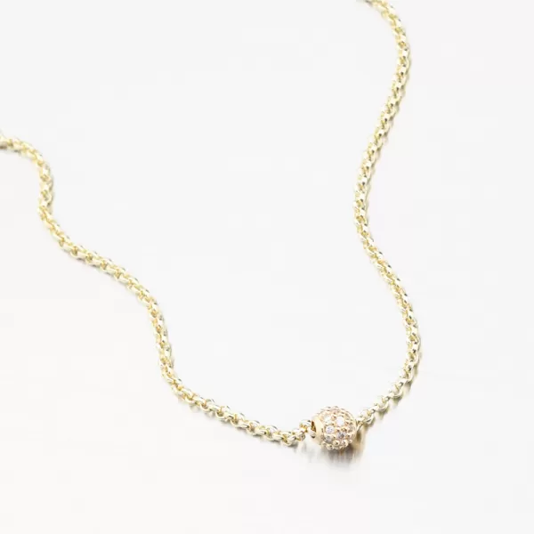 Dámský náramek žluté zlato 585 zirkon DZF5726-ZL-ZIR