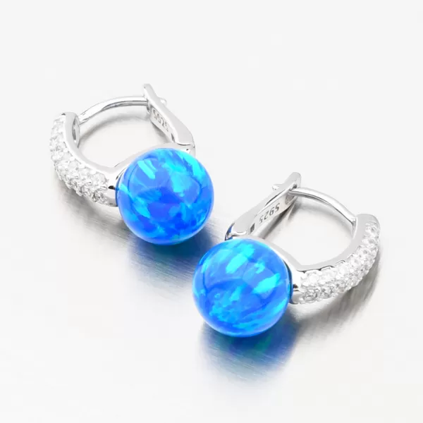 Dámské náušnice stříbro 925 zirkon růžový opál a PKL-2166