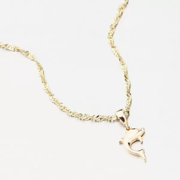 Zlatý přívěsek delfín GCA13-012