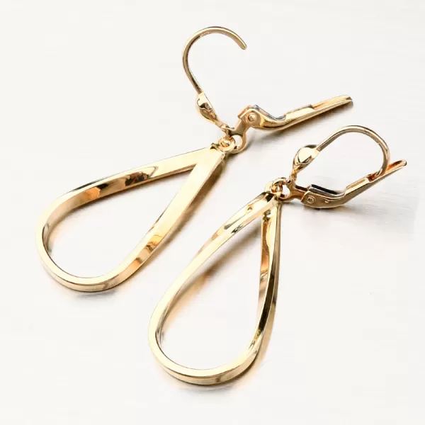 Zlaté visací náušnice 143P-121640