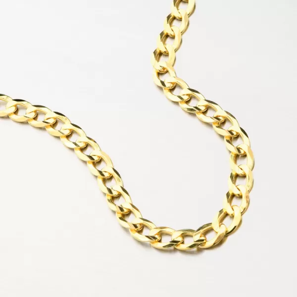 Stříbrný zlacený řetízek Pancer CHRS-08-180-FLAT-CONC-AU