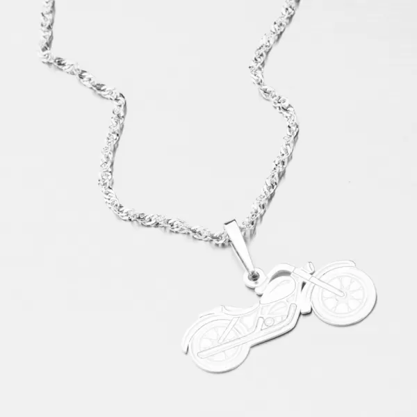 Stříbrný přívěsek motorka PAMŠ-130032-Ag