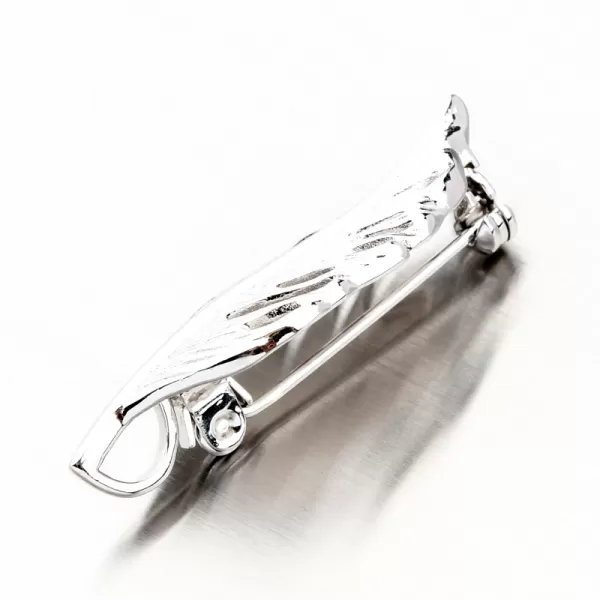 Stříbrná brož list PKL-6013