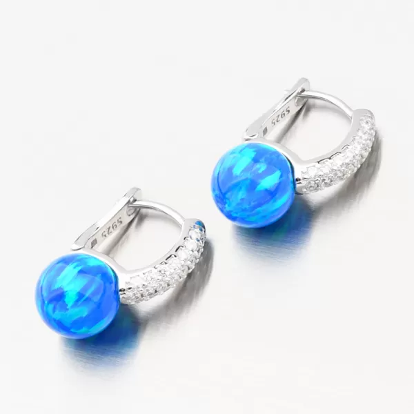 Dámské náušnice stříbro 925 zirkon růžový opál a PKL-2166