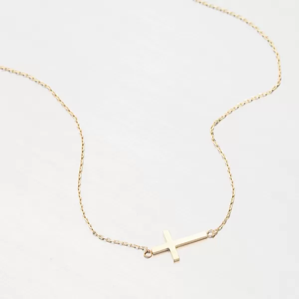 Náhrdelník s křížem zlato 585 GCA15-009