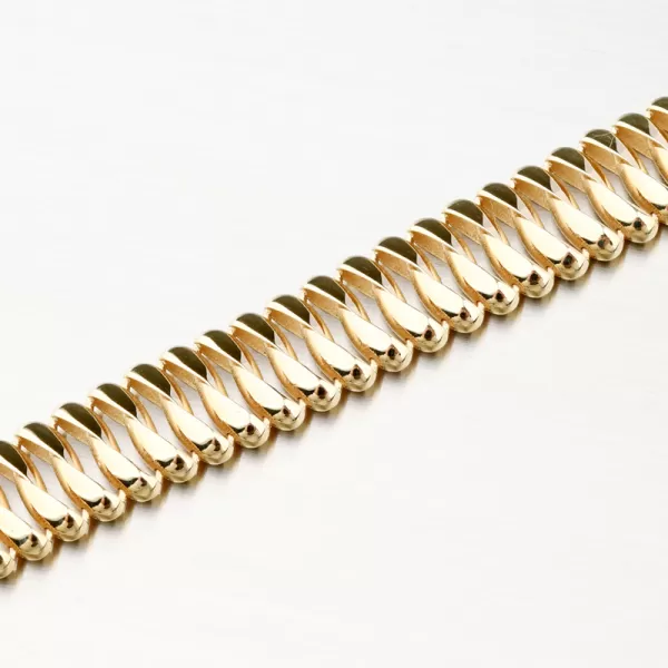 Zlatý masivní náramek 164P-142087