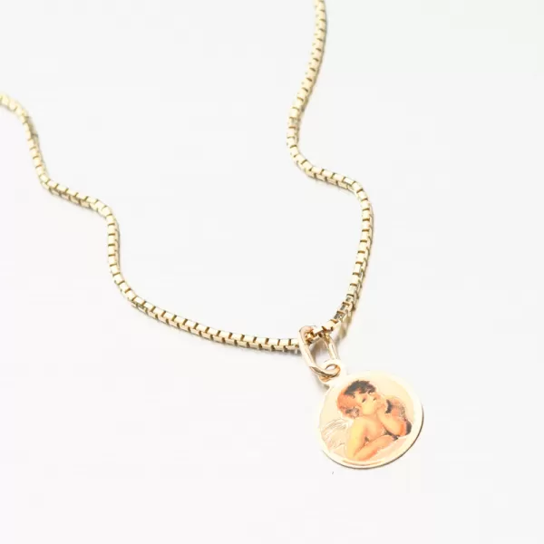 Přívěsek žluté zlato 585 andělíčkem 13-105A