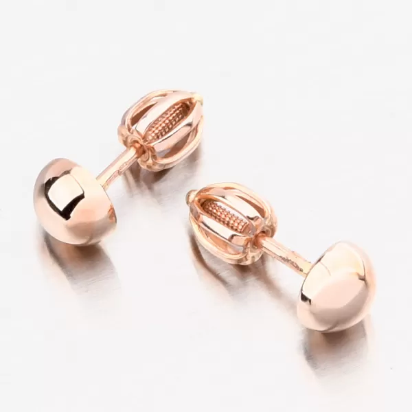 Dámské náušnice růžové zlato 585 DZ5006CV