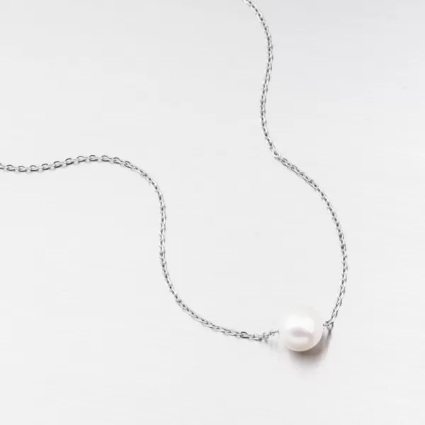 Dámský náhrdelník stříbro 925 perla SST-151470/47P