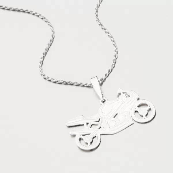 Stříbrný přívěsek motorka PAMŠ-130033-Ag