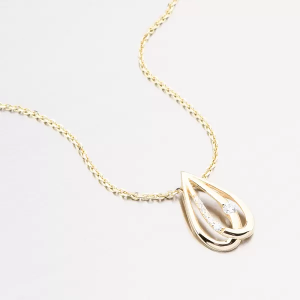 Dámský přívěsek žluté zlato 585 662P-130246