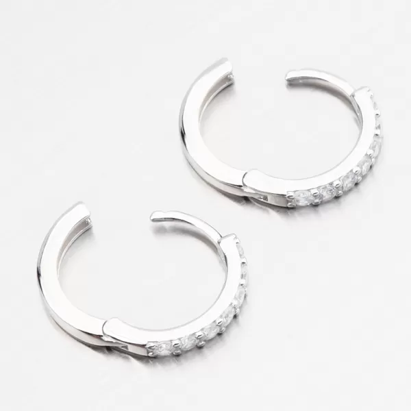 Dámské náušnice stříbro 925 zirkon kruhy PKL-2277