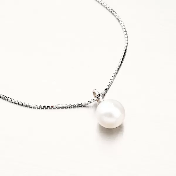 Dámský přívěsek bílé zlato 585 perly 53GZ-3029B