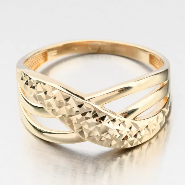 Dámský prsten žluté zlato 585 11R-361