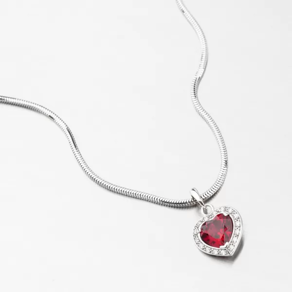 Zlatý přívěsek s rubínem a zirkony 53GZ-1810-BČB