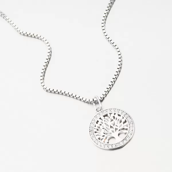Přívěsek z bílého zlata strom života 53GZZ-5031-B