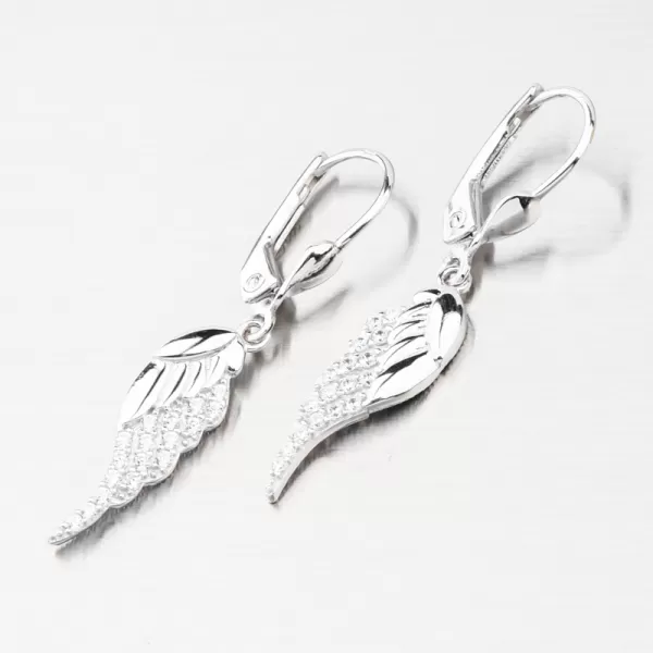 Náušnice andělská křídla zlato 585 GCA12-002