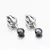 Dámské náušnice perla bílé zlato 52GZ-3003B-SR-Black