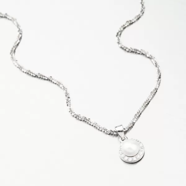 Dámský přívěsek stříbro 925 perly přírodní a se zirkony SETST-13270